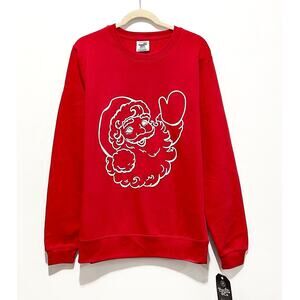 NWT: Pacific & Co - Women's Santa, Red and White, Oversized Sweatshirt (M)